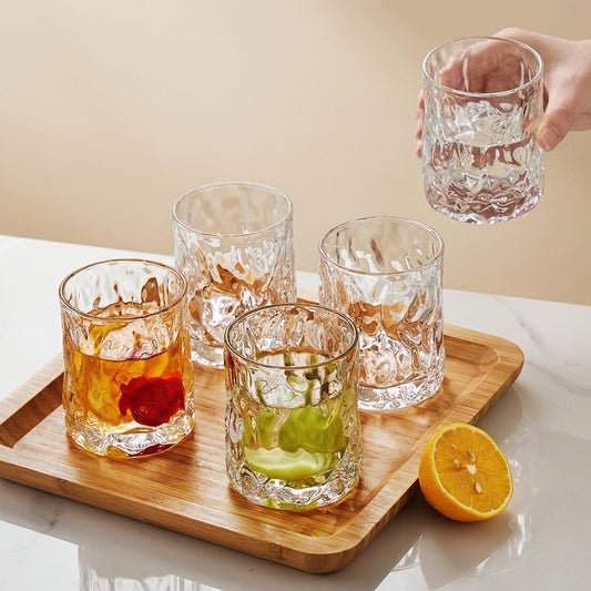 Hammered Whiskey Glass